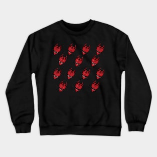 Devil's Heads Pattern Crewneck Sweatshirt